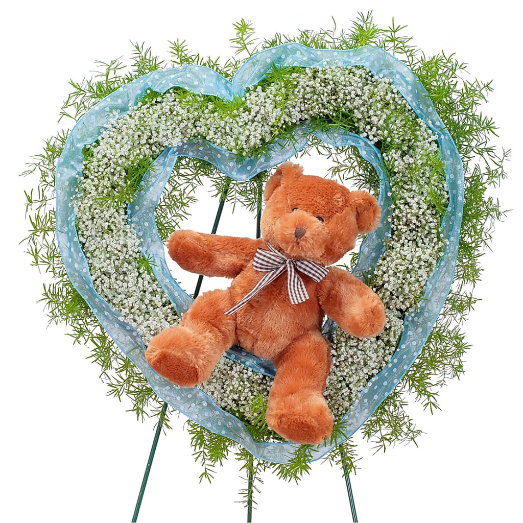 Tiny Angels Wreath in Blue