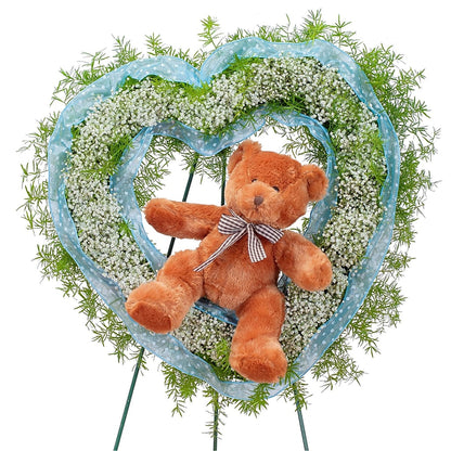 Tiny Angels Wreath in Blue